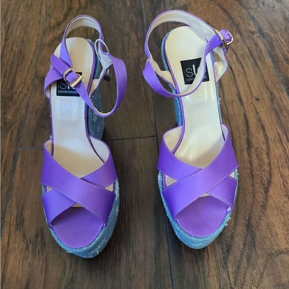 NWOT Isabella Lorusso Vera Wedges - Picture 2 of 8